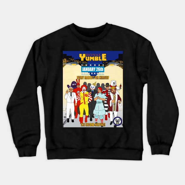 Fast Food Royal Yumble 2 Crewneck Sweatshirt by WZD